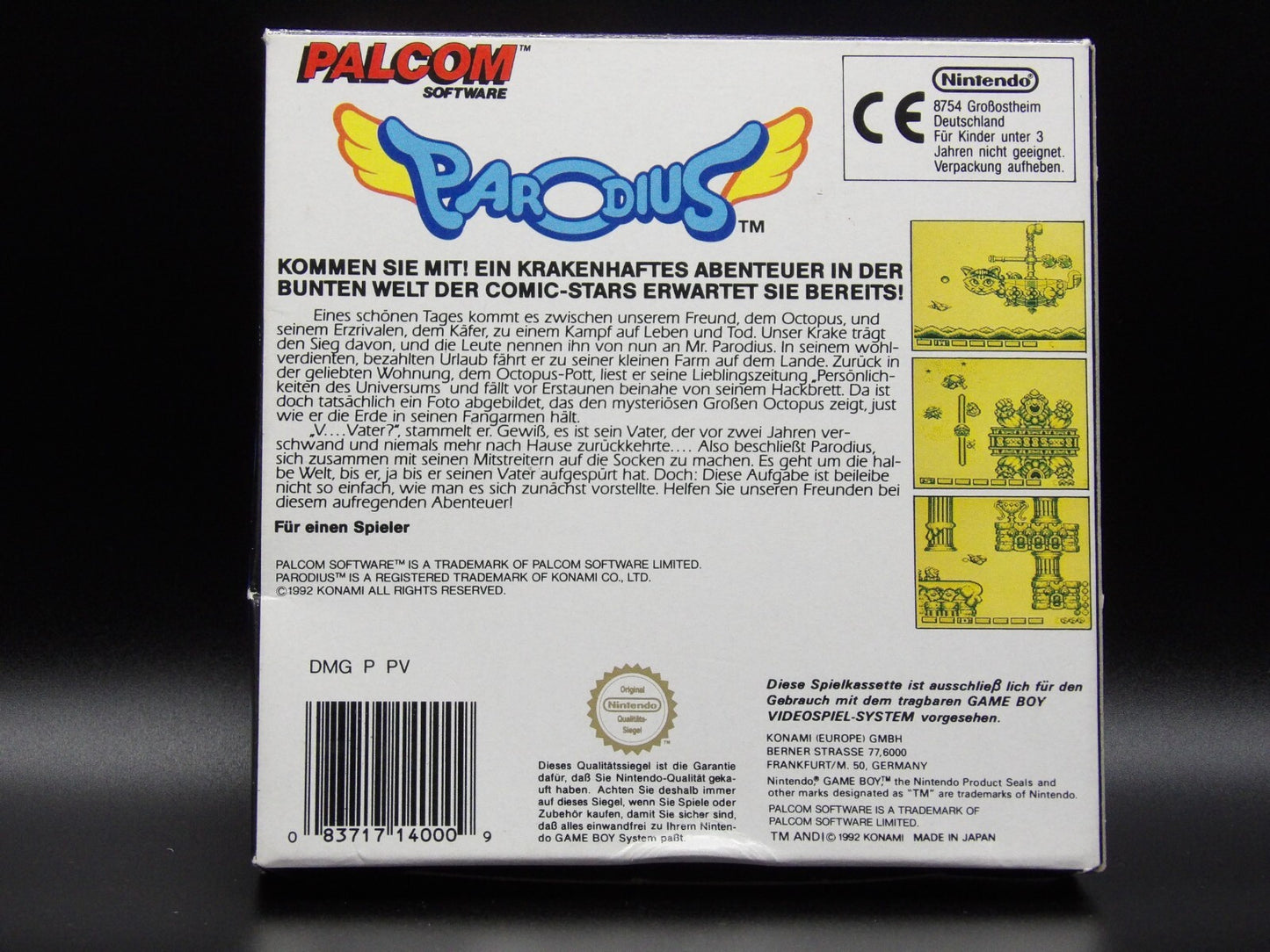 Parodius Nintendo Game Boy mit OVP und Anleitung | CiB