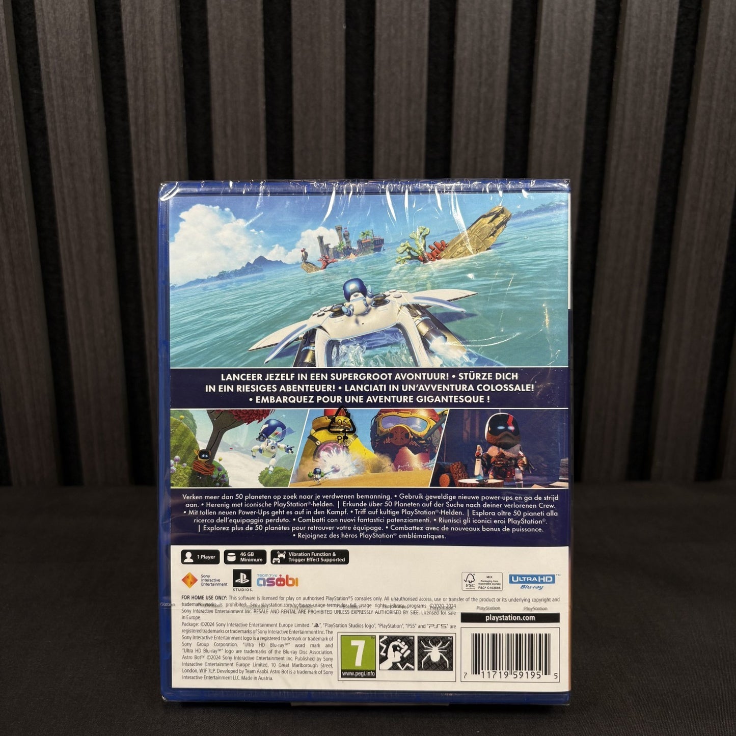 Astro Bot PS5 Cover Rückseite