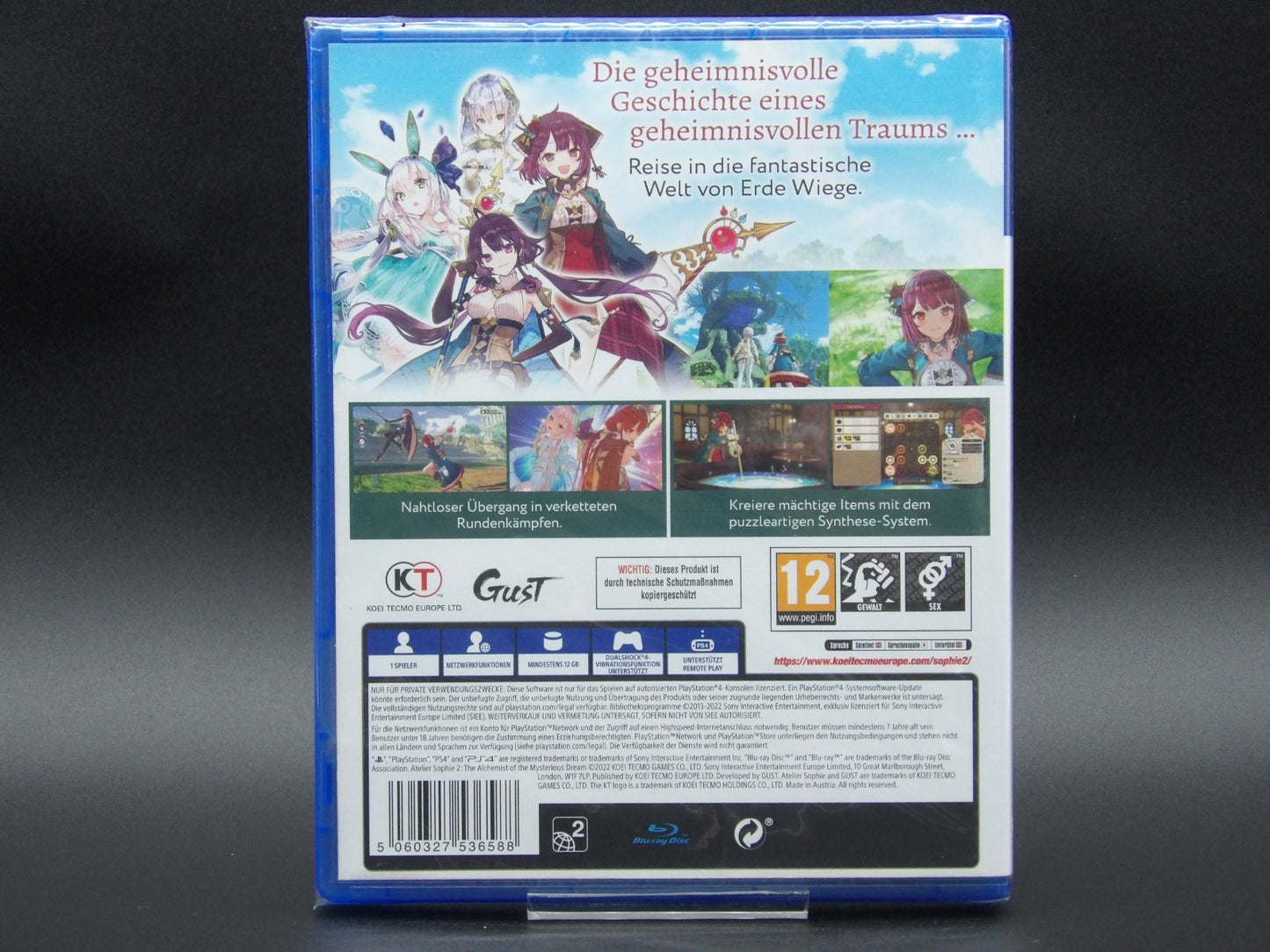 Atelier Sophie 2 The Alchemist of the Mysterious Dream PS4 Cover Rückseite