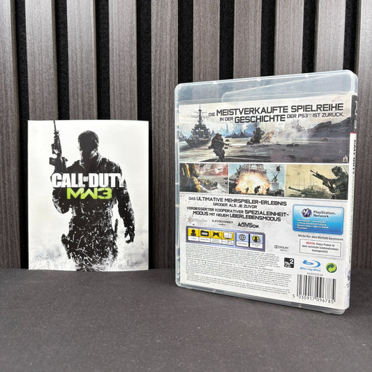 Call of Duty Modern Warfare 3 PS3 PAL Hülle Rückseite