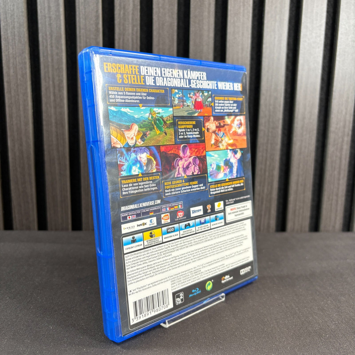 Dragon Ball Xenoverse PS4 Cover Rückseite