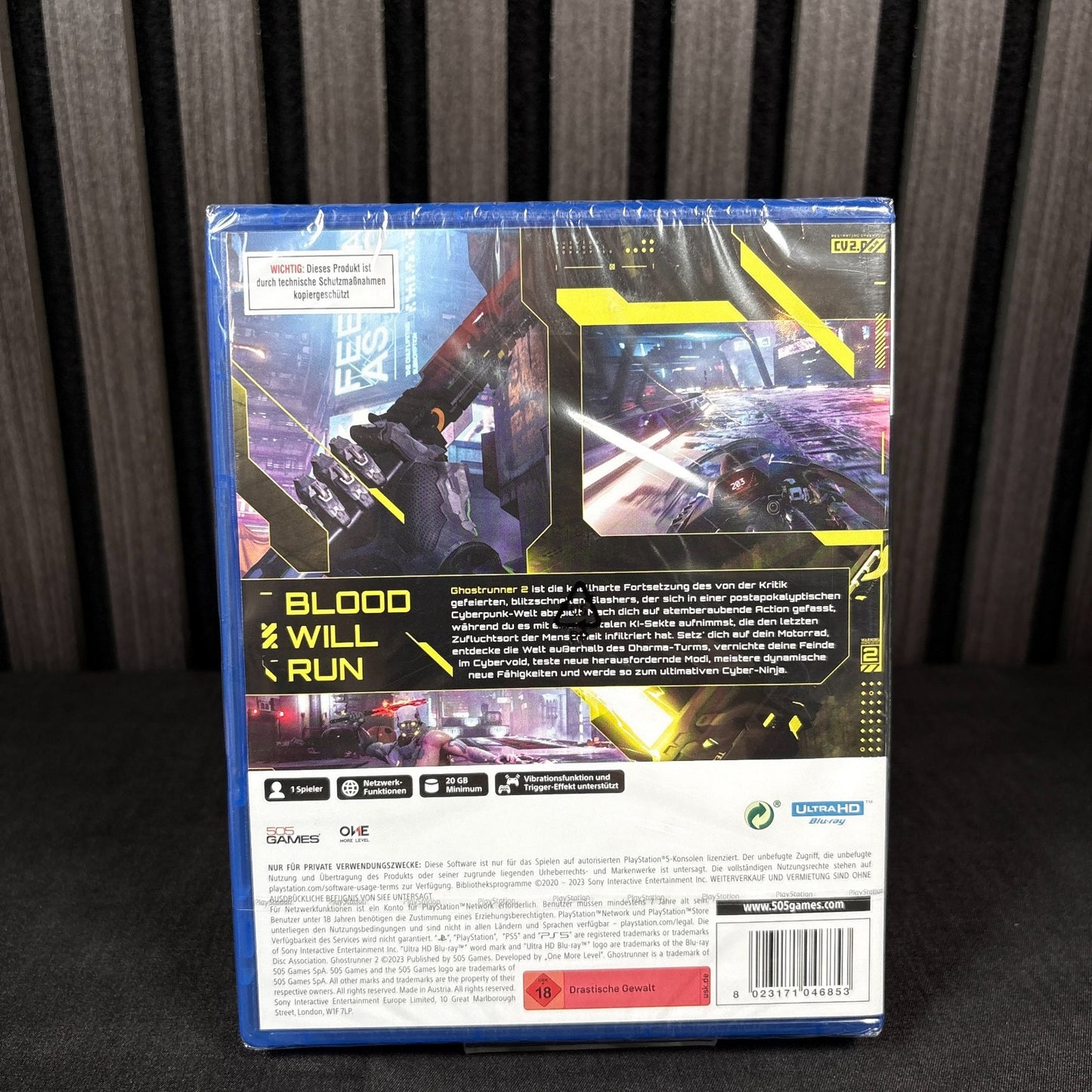 Ghostrunner 2 für PS5 PAL Cover Rückseite