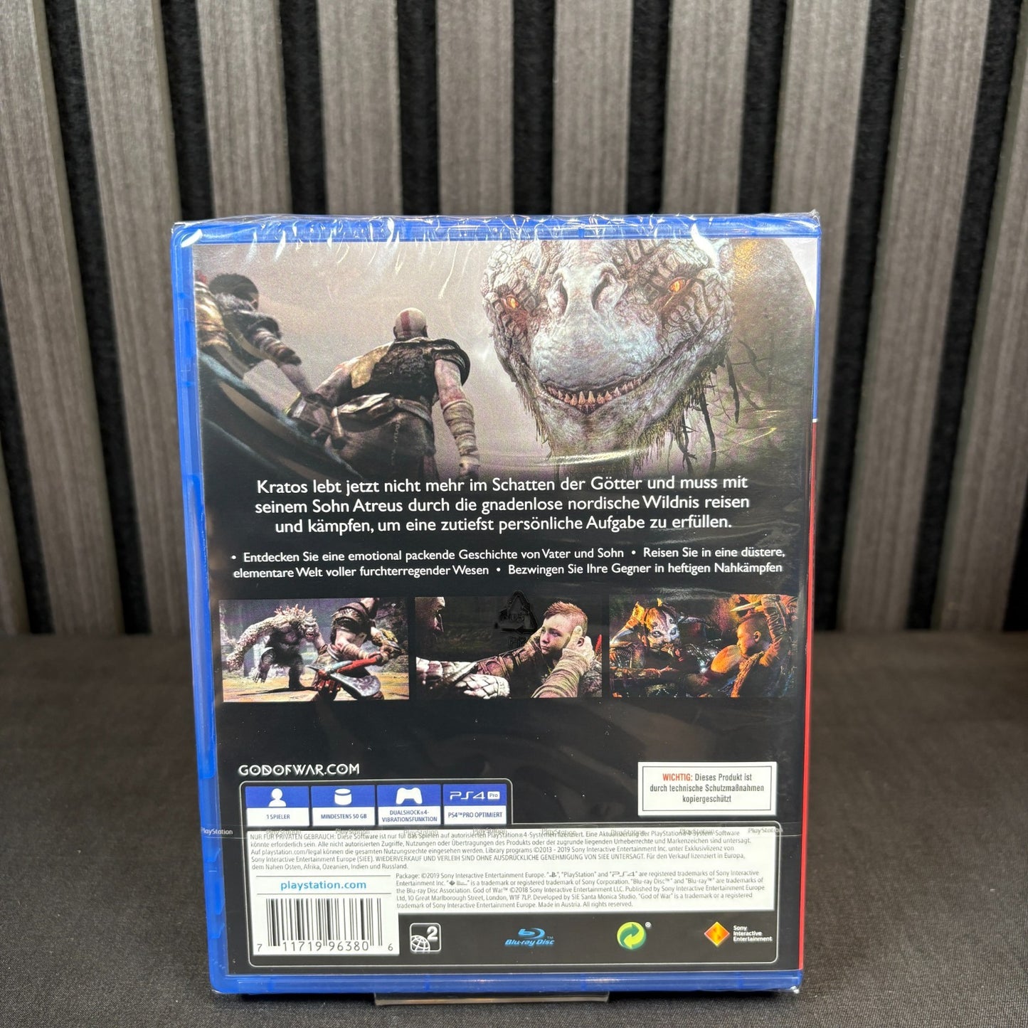 God of War für PS4 PAL Cover Rückseite