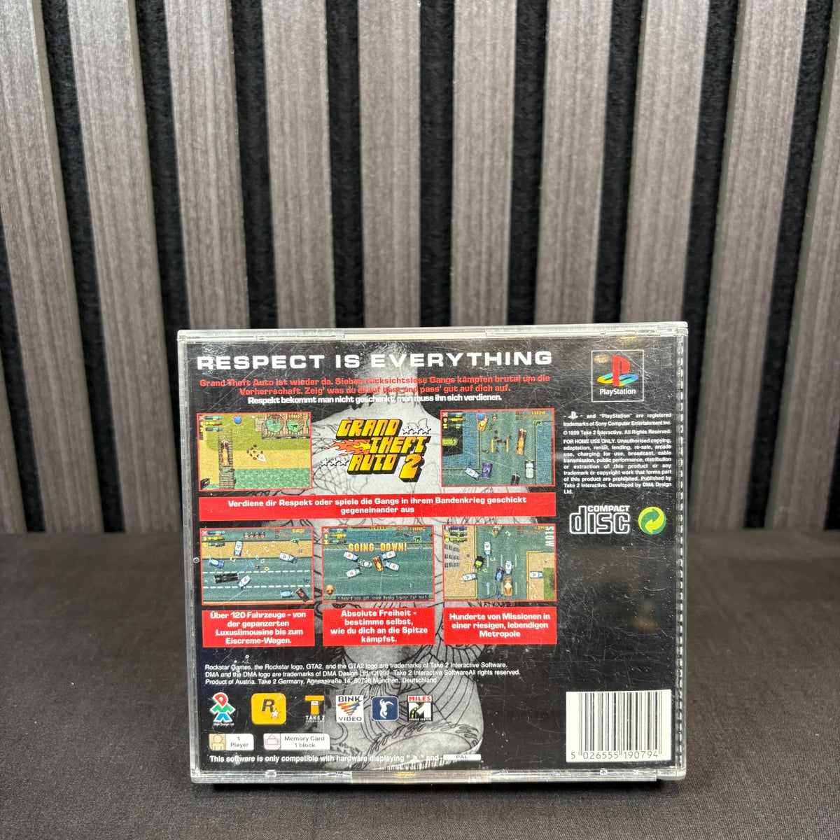 GTA 2 Grand Theft Auto 2 PS1 Cover Rückseite
