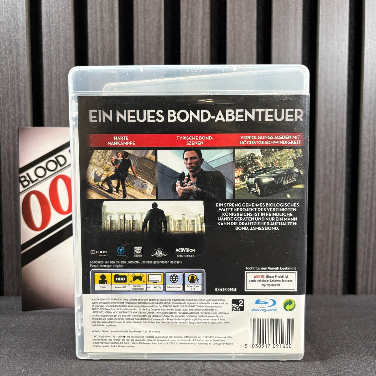 James Bond 007 Blood Stone PS3 Cover Rückseite