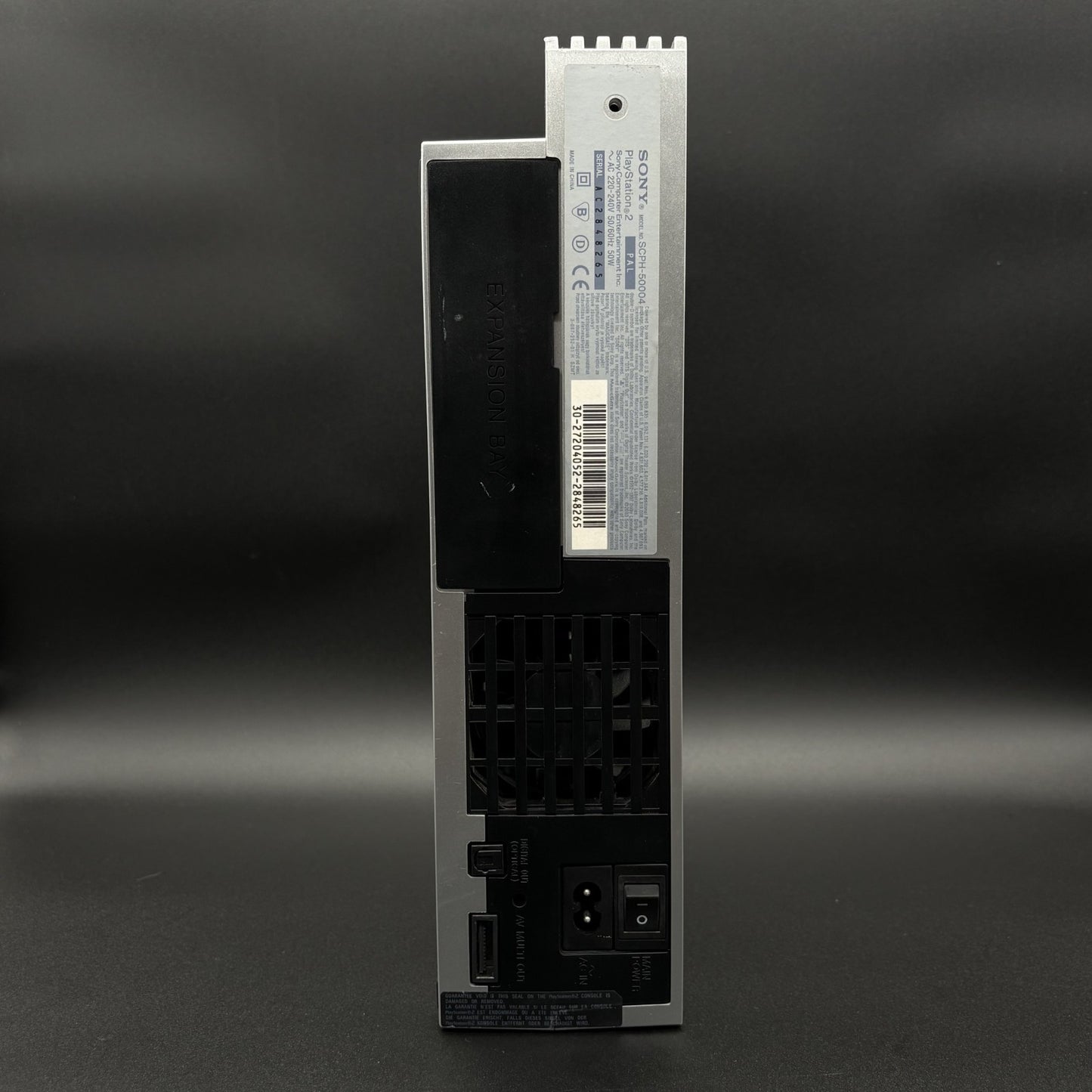 PlayStation 2 FAT Konsole Rückseite mit Anschlüsse