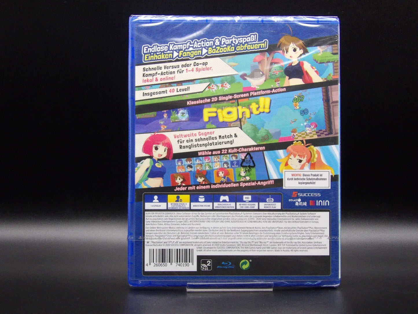 Umihara Kawase BaZooKa PS4 Cover Rückseite