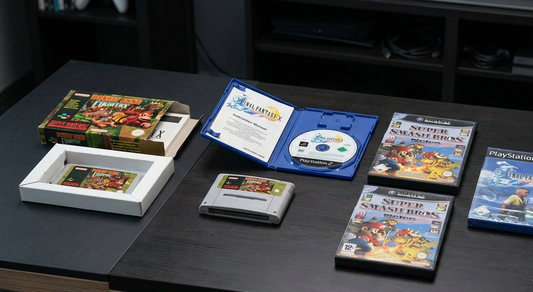 Videospiel in OVP mit Disc Anleitung Modul und versiegeltem Spiel zur Erklärung von CIB PAL und Sealed