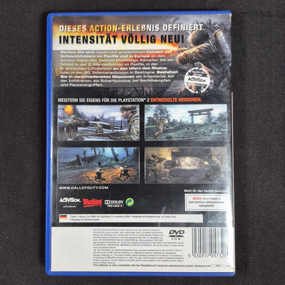 Call of Duty: World at War PS3 PAL / Europa mit Hülle, Disc und Anleitung – Rückseite