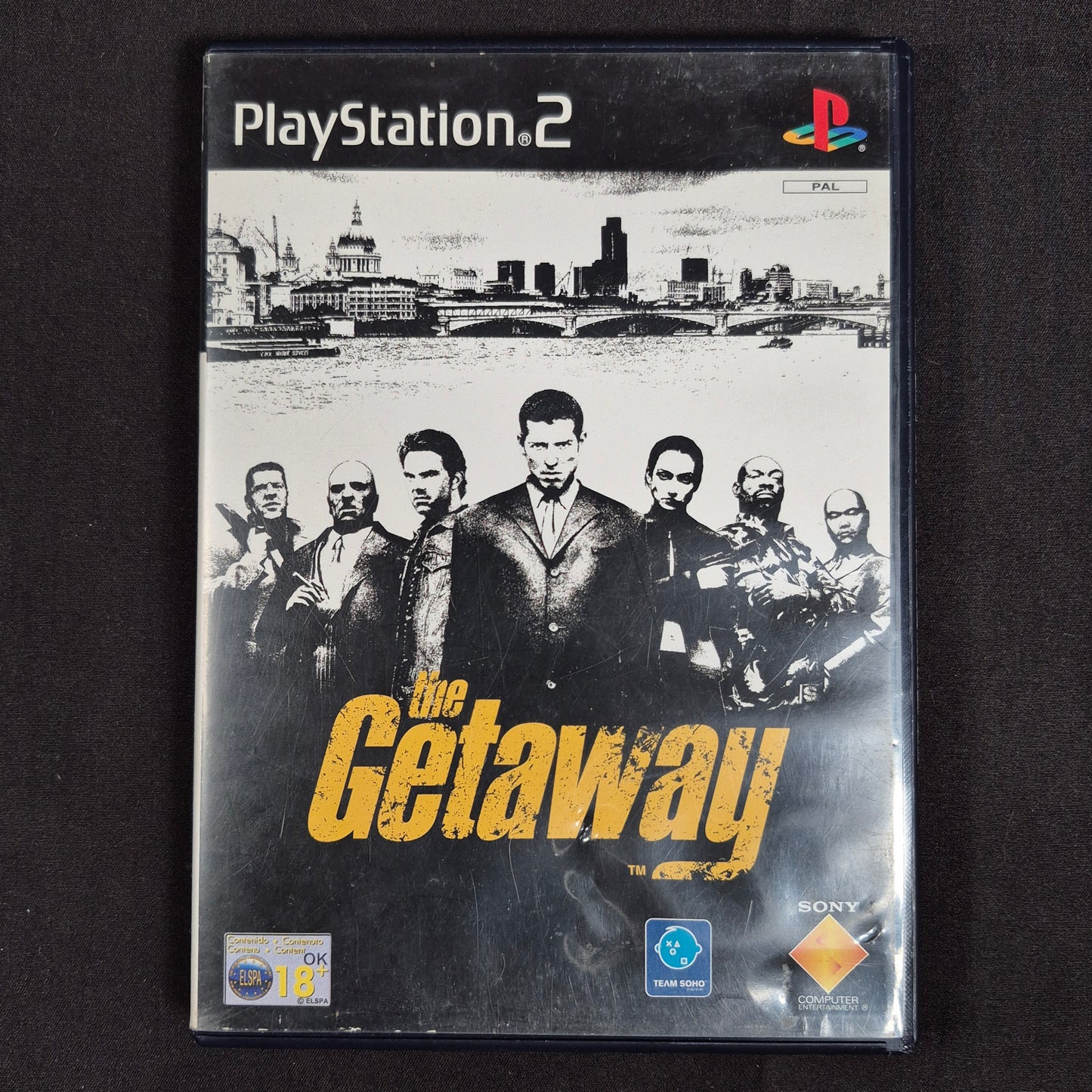 The Getaway PS2 PAL / Europa mit Hülle, Disc und Anleitung – Vorderseite