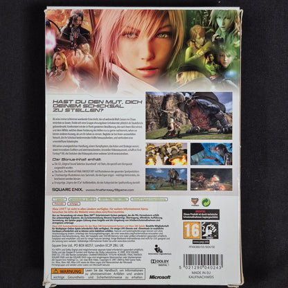 Final Fantasy XIII Limitierte Sammler-Edition Xbox 360 – Rückseite mit EAN