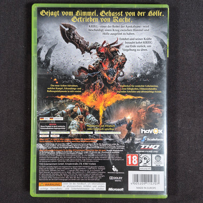 Darksiders Xbox 360 PAL Deutsch – Rückseite mit EAN
