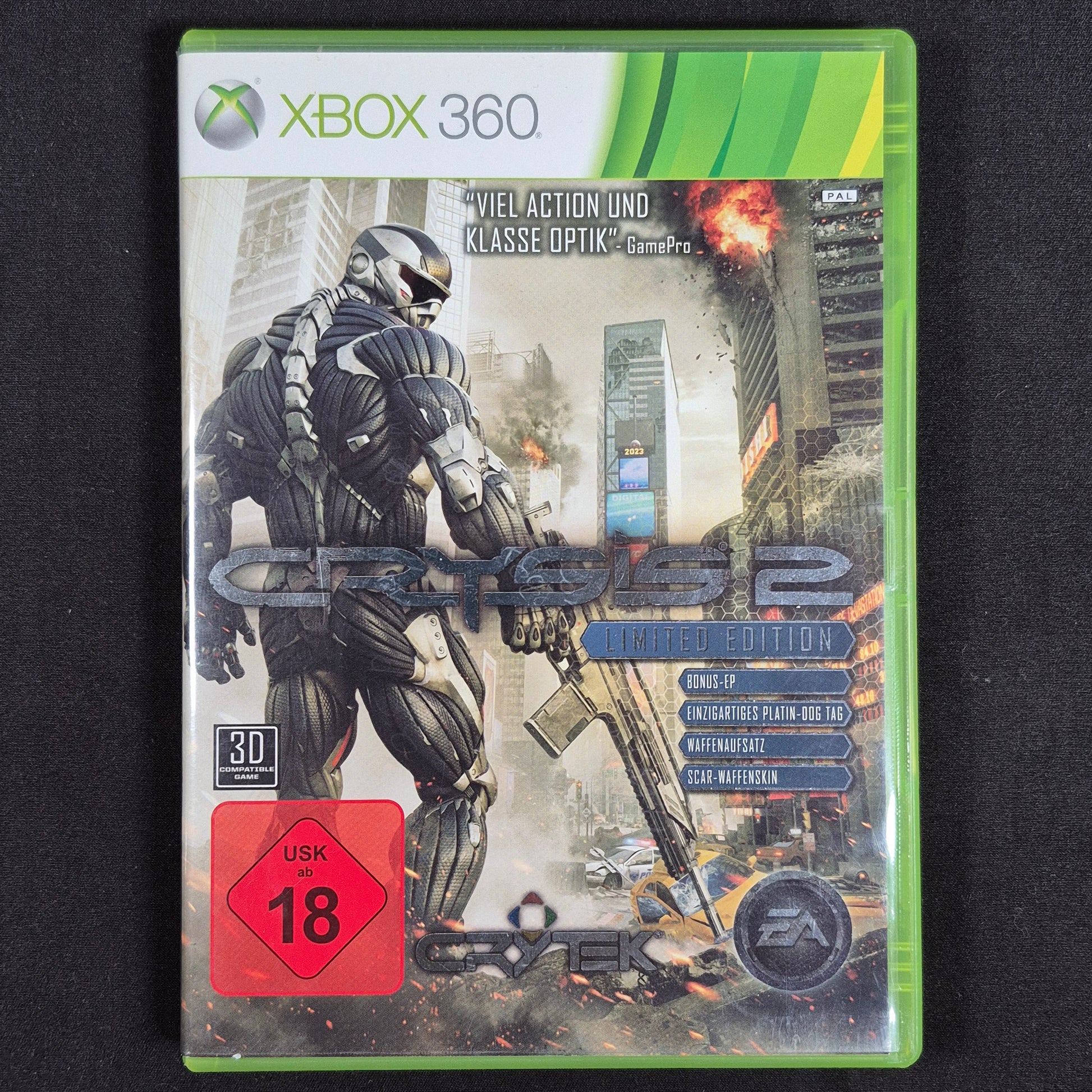 Crysis 2 Limited Edition Xbox 360 PAL Deutsch CIB – Vorderseite