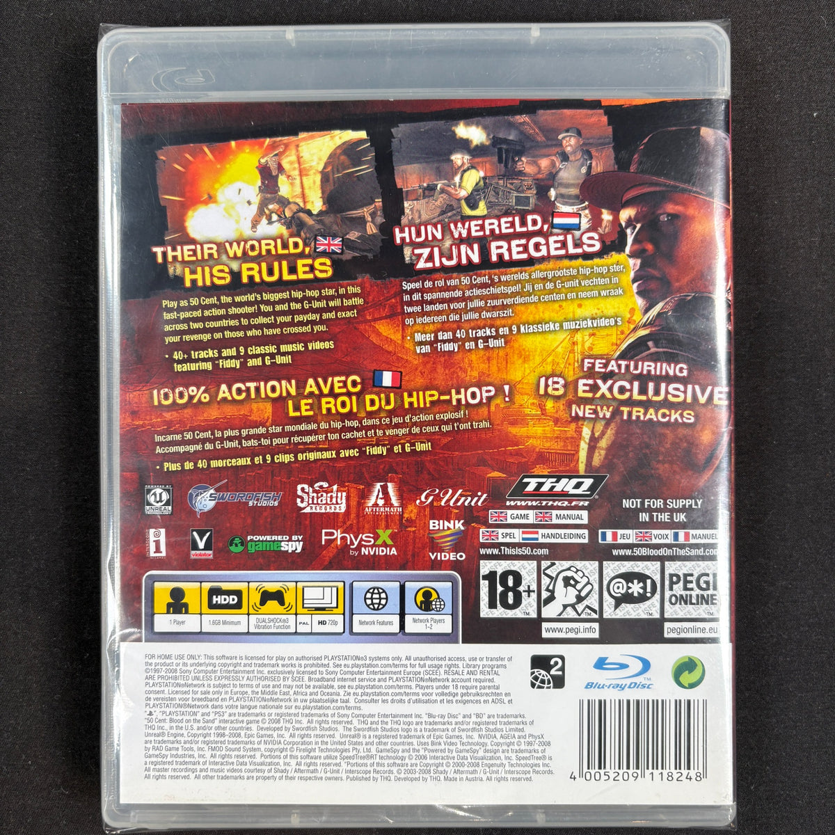 50 Cent: Blood on the Sand hinten