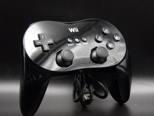 Nintendo Wii Pro Controller Schwarz | Original Refurbished