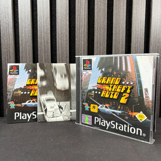 GTA 2 PS1 PlayStation 1 PAL CIB mit Karte Anleitung – Originalfoto 1