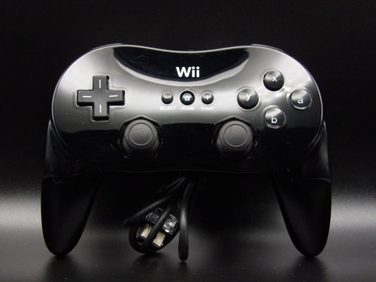 Nintendo Wii Pro Controller Schwarz | Original Refurbished