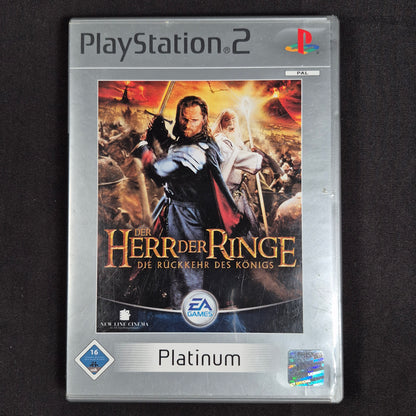 Der Herr der Ringe: Die Rückkehr des Königs PS2 PAL / Europa mit Hülle, Disc und Anleitung – Vorderseite