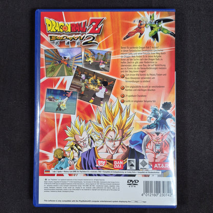 Dragon Ball Z: Budokai 2 PS2 PAL / Europa mit Hülle, Disc und Anleitung – Rückseite