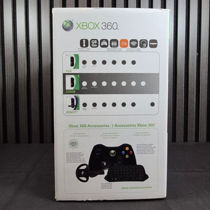 Microsoft Xbox 360 Slim 250GB CIB mit Controller und Spiel – Originalverpackung – Rückseite