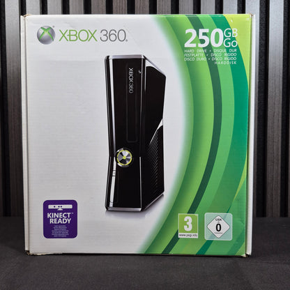 Microsoft Xbox 360 Slim 250GB CIB mit Controller und Spiel – enthaltenes Xbox-360-Spiel