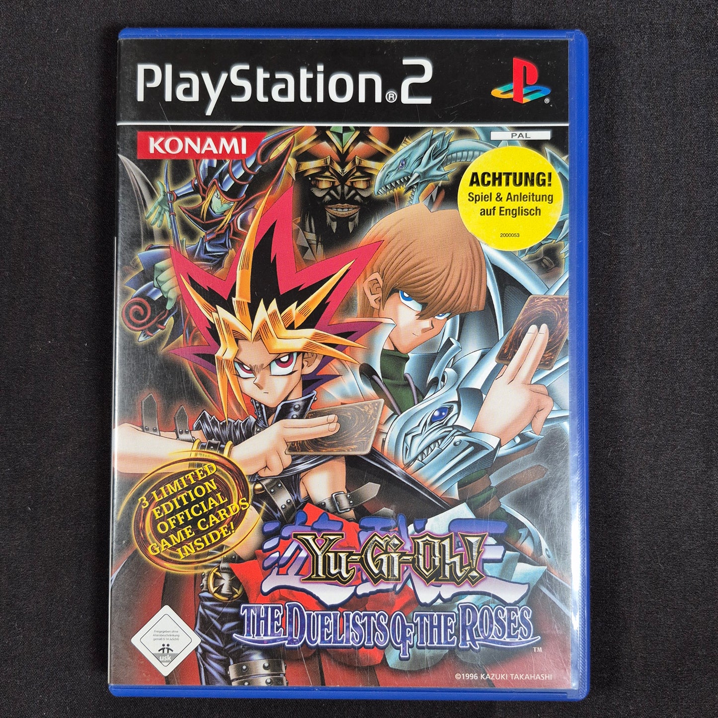 Yu-Gi-Oh! The Duelists of the Roses PS2 PAL / Europa mit Hülle, Disc und Anleitung – Vorderseite