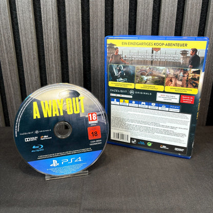 A Way Out PS4 PAL sehr gut gebraucht Rückseite Hülle