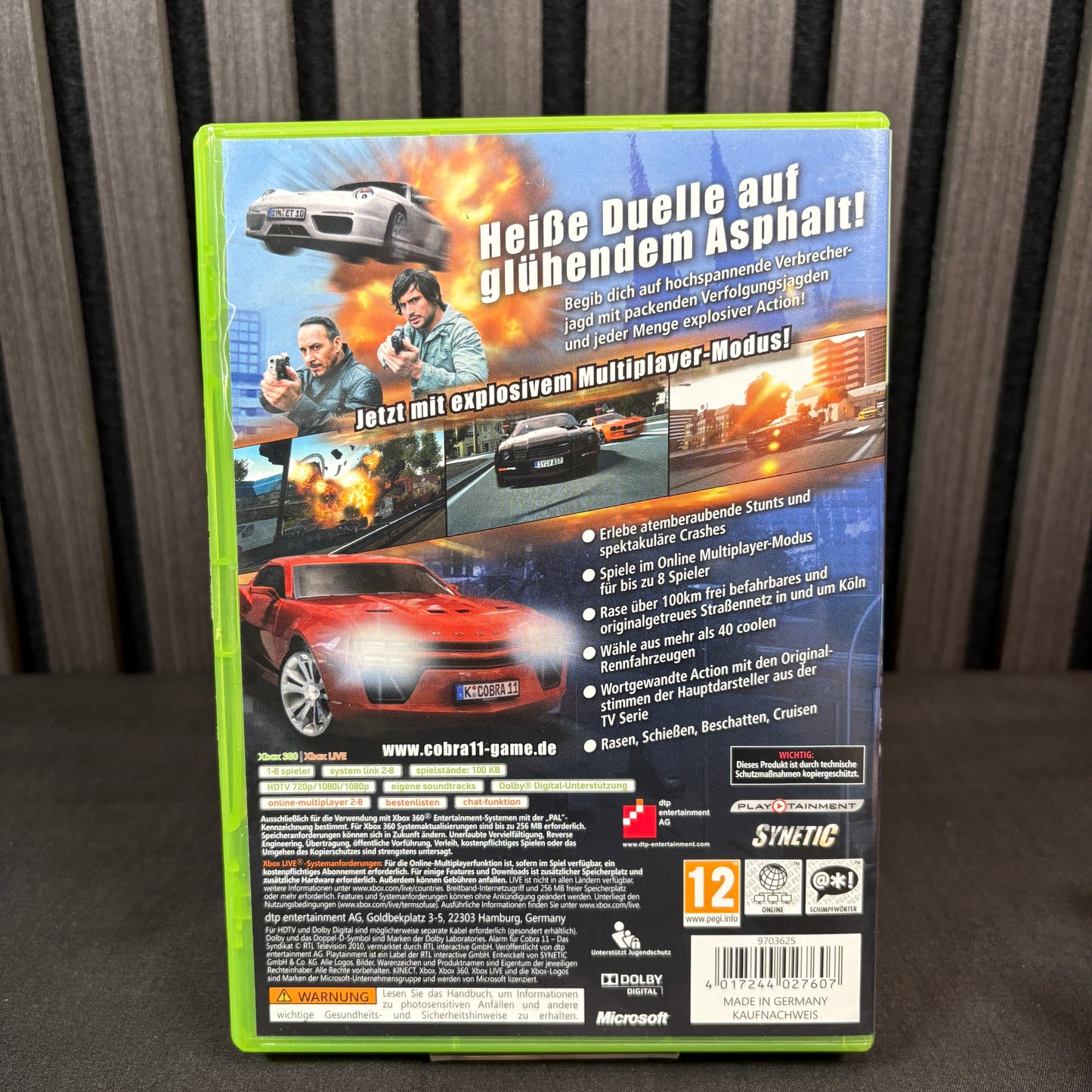 Alarm für Cobra 11 Das Syndikat Xbox 360 Cover hinten