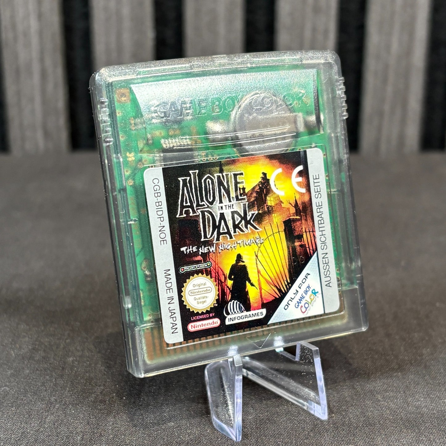 Alone in the Dark The New Nightmare Game Boy Color Label Nahaufnahme
