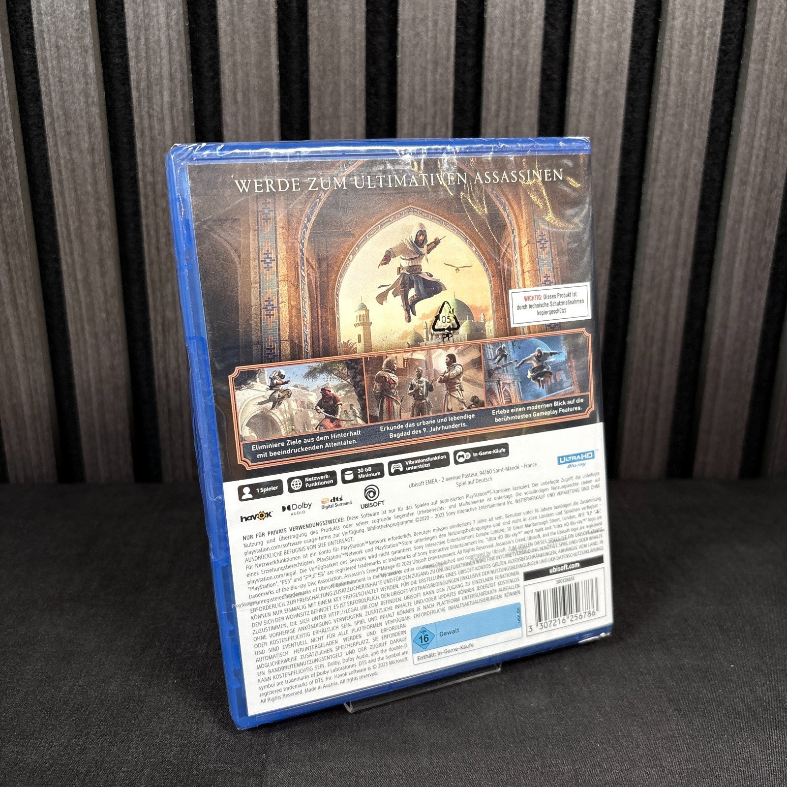 Assassin’s Creed Mirage PS5 PAL Rückseite neu und versiegelt