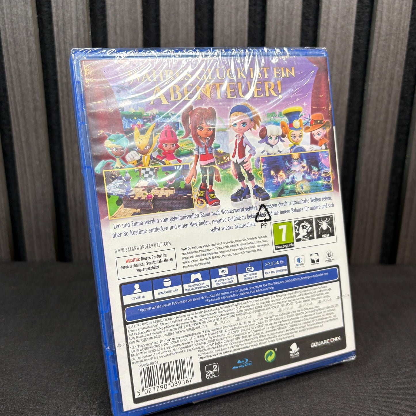 Balan Wonderworld PS4 PAL Rückseite