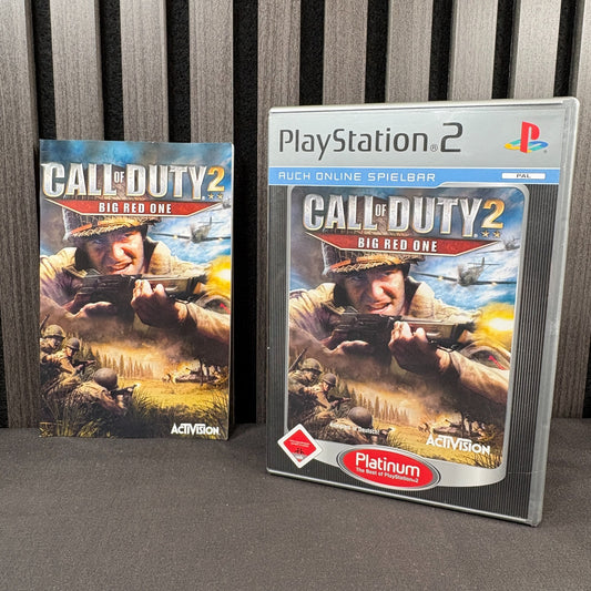 Call of Duty 2 Big Red One PS2 Platinum mit Hülle und Anleitung im sehr guten Zustand