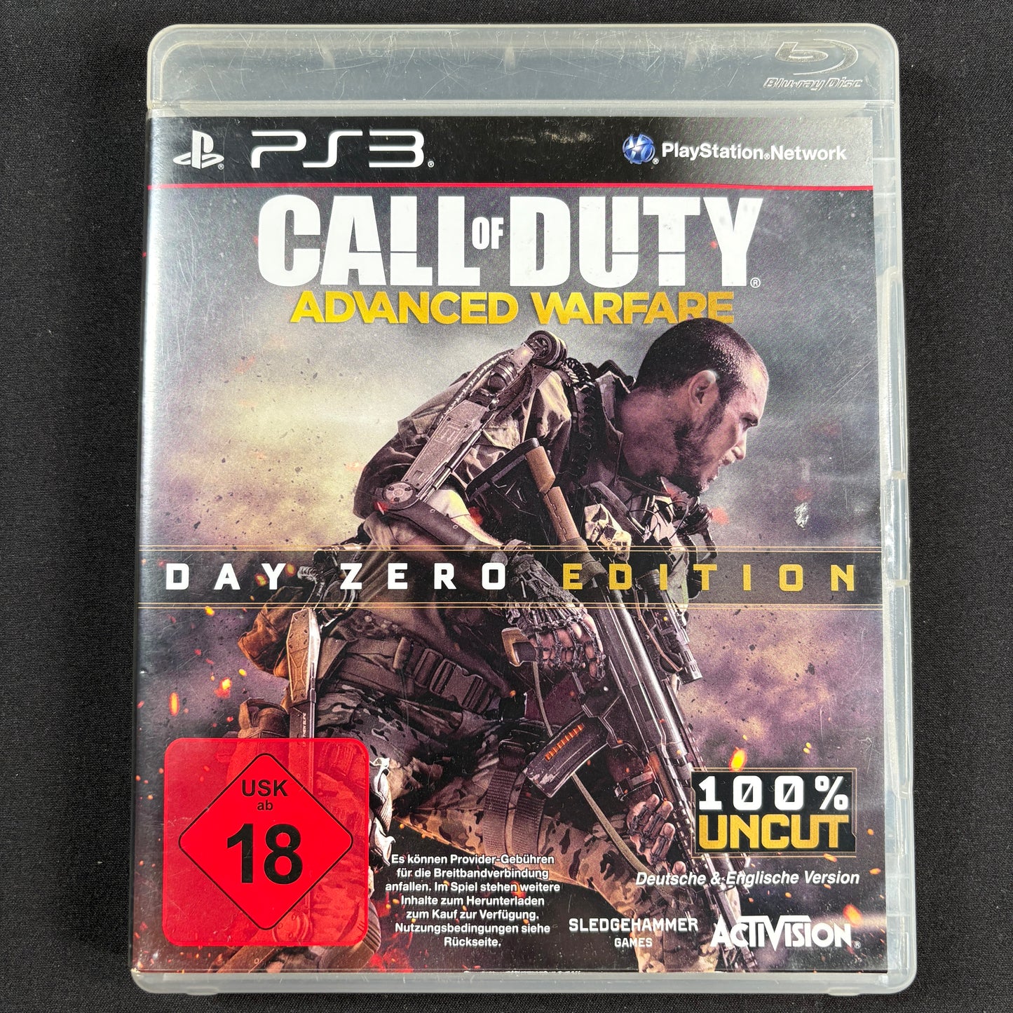 Call of Duty Advanced Warfare Day Zero Edition PS3 PAL Vorderseite in gutem Zustand