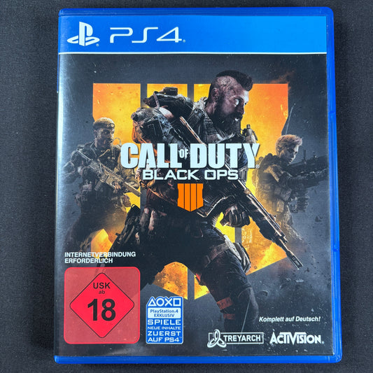 Call of Duty Black Ops 4 PS4 PAL deutsche Ausgabe Vorderseite in sehr gutem Zustand