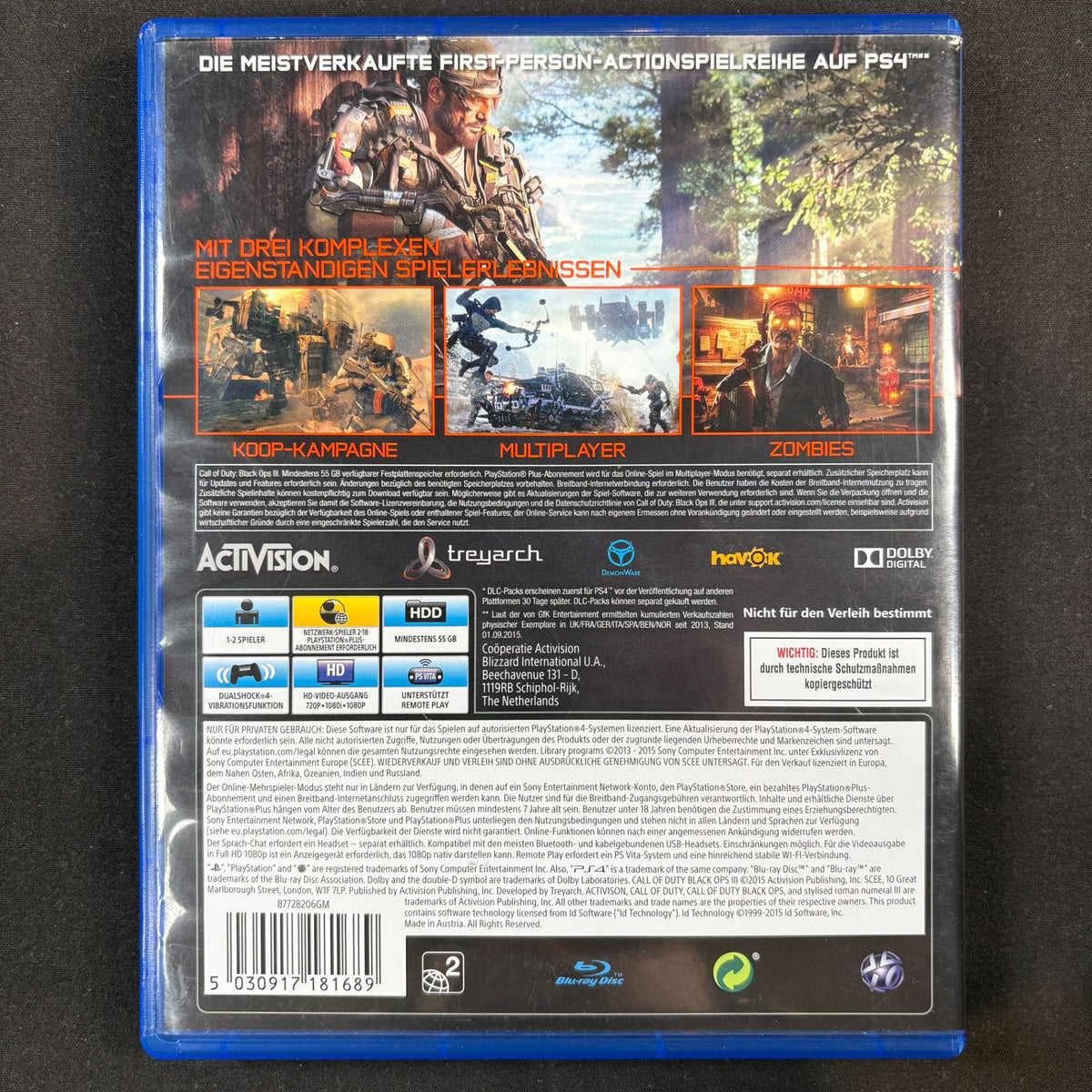Call of Duty: Black Ops III hinten