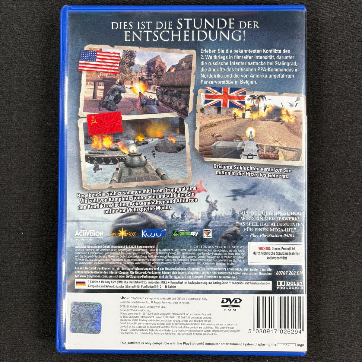 Call of Duty Finest Hour für PS2 – Produktfoto 2