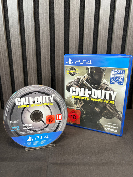 Call of Duty Infinite Warfare PS4 PAL Spiel sehr gut Frontansicht mit Hülle