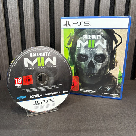 Call of Duty Modern Warfare II PS5 PAL Spiel sehr gut Frontansicht mit Hülle
