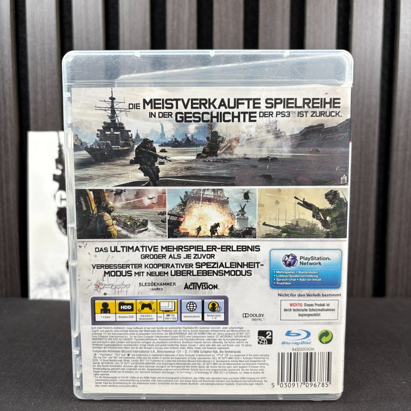 Call of Duty Modern Warfare 3 PS3 Cover Detailansicht