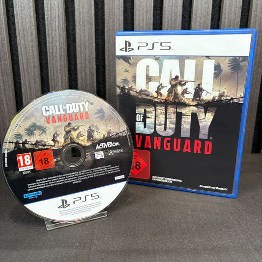 Call of Duty Vanguard PS5 PAL Spiel sehr gut Frontansicht mit Hülle