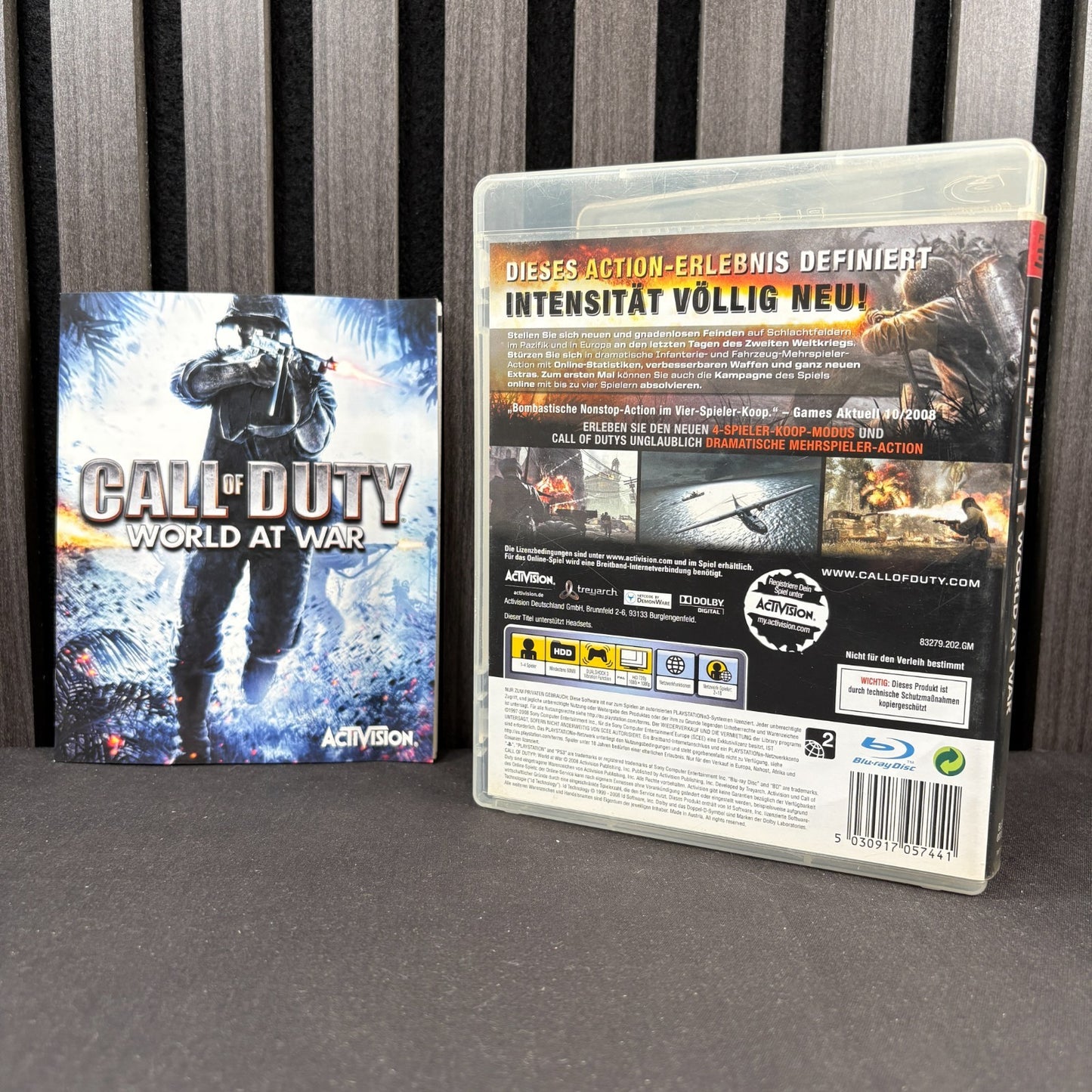 Call of Duty World at War PS3 PAL Rückseite