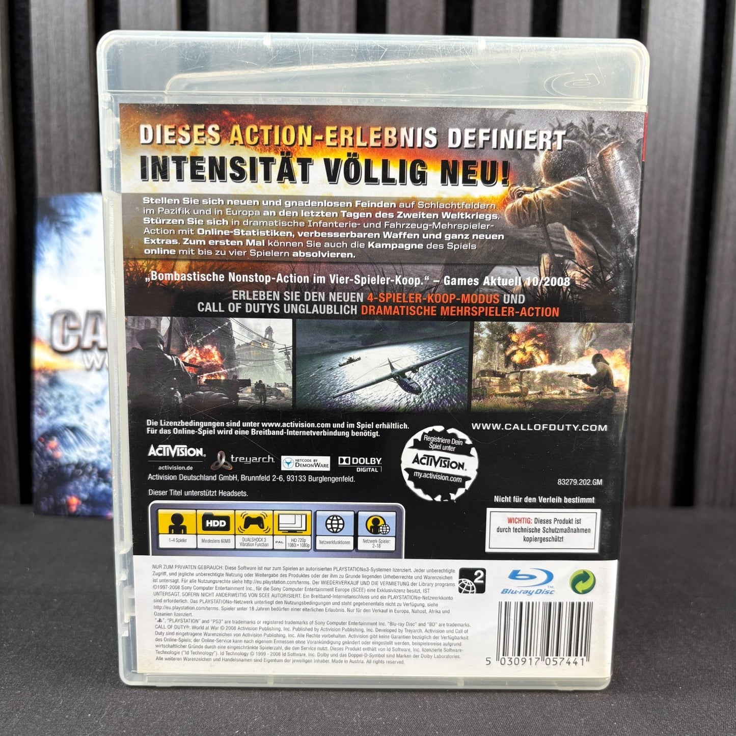 Call of Duty World at War PS3 Disc mit Originalhülle und Anleitung