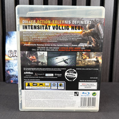 Call of Duty World at War PS3 Disc mit Originalhülle und Anleitung
