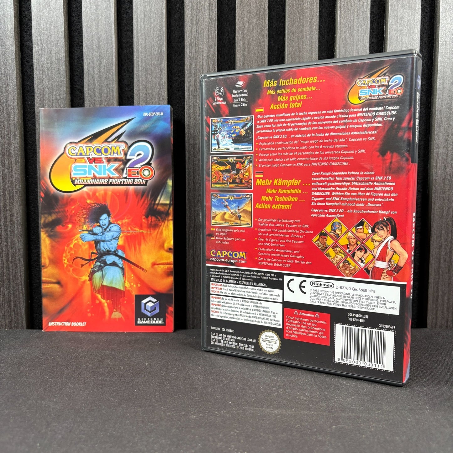 Capcom vs SNK EO Nintendo GameCube Rückseite