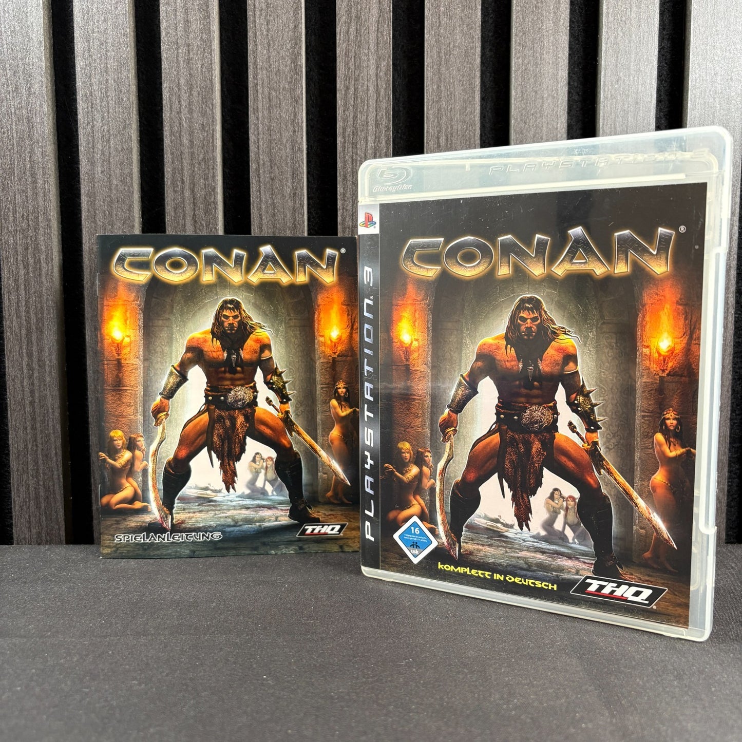 Conan PS3 Originalhülle mit Anleitung Vorderseite