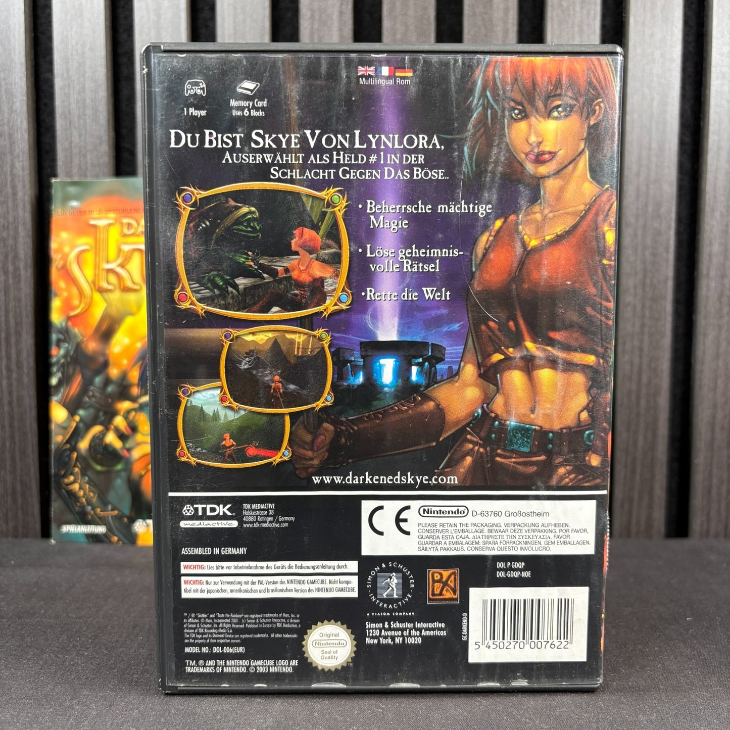 Darkened Skye Nintendo GameCube Cover Rückseite