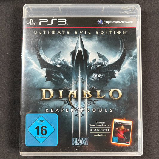 Diablo III Reaper of Souls Ultimate Evil Edition PS3 PAL deutsche Ausgabe Vorderseite