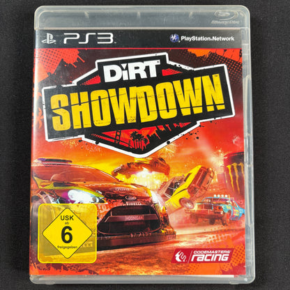 DiRT Showdown PS3 PAL deutsche Ausgabe Vorderseite in gutem Zustand