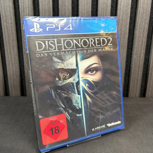 Dishonored 2 Das Vermächtnis der Maske PS4 Neu OVP Vorderseite