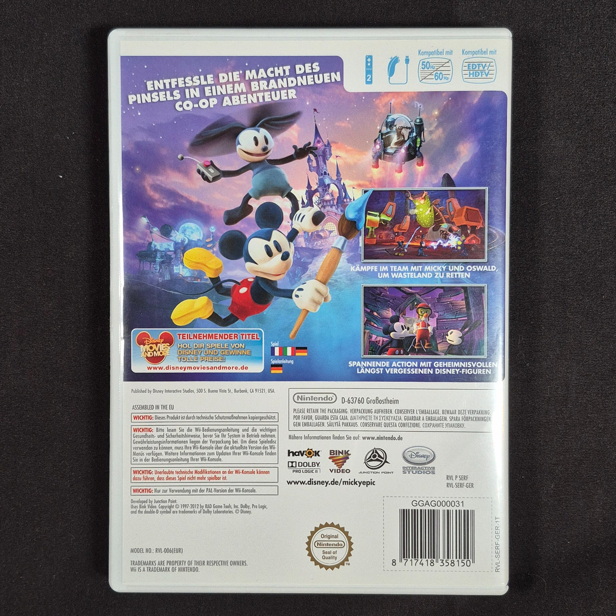 Disney Micky Epic: Die Macht der 2 für Wii – Produktfoto 2